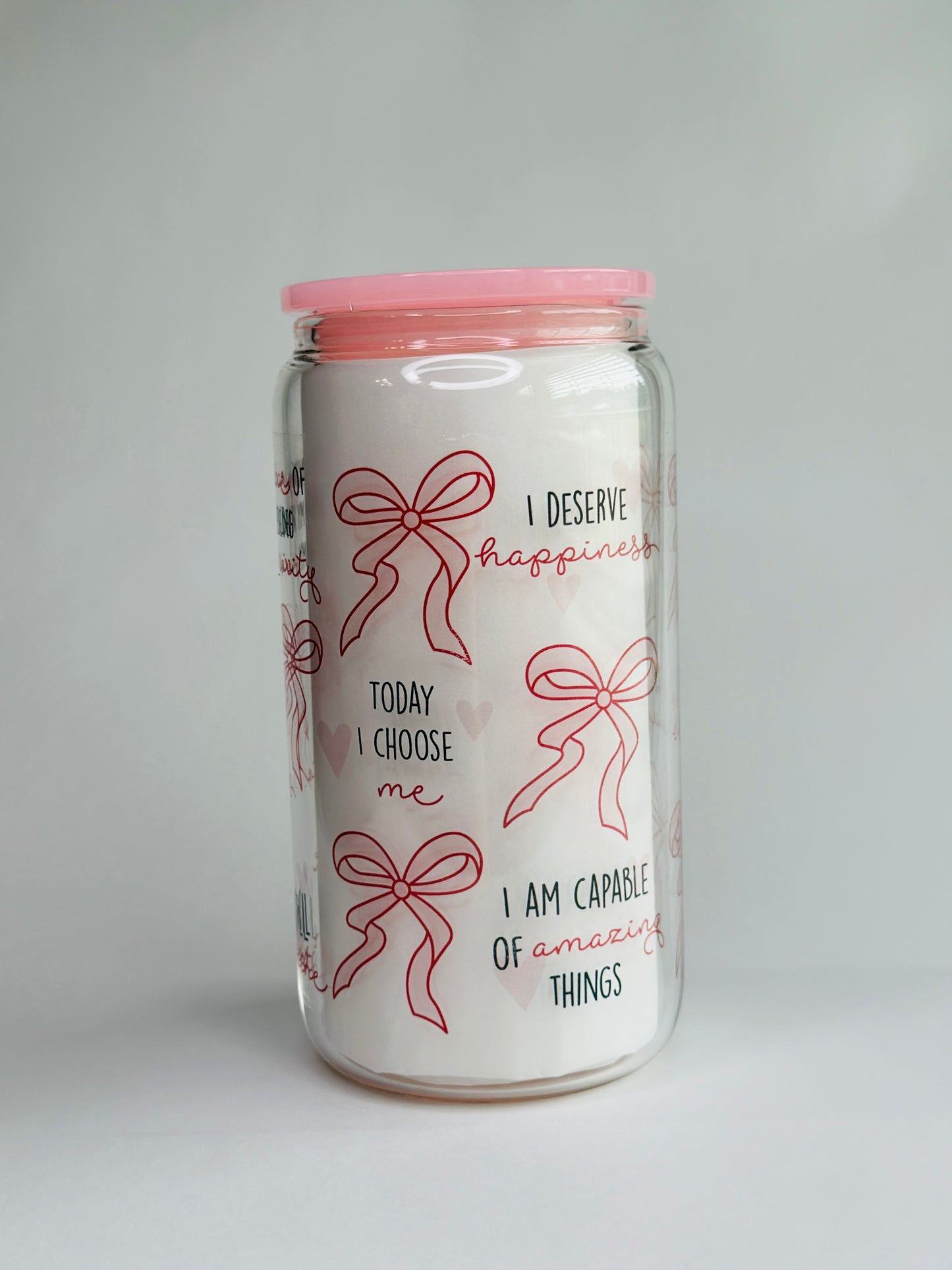160z Libbey Glass Cups, Affirmations Edition