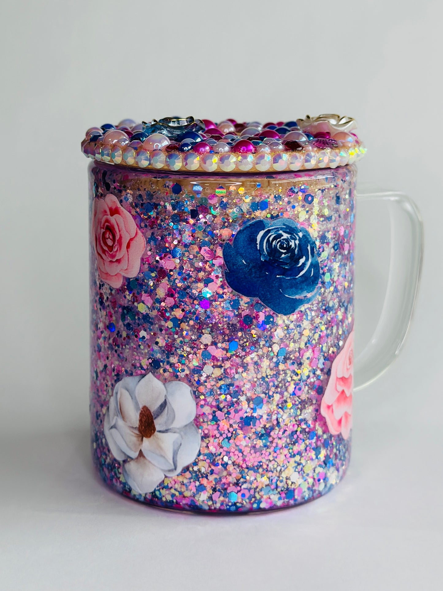 Welcome to the Sh!t Show 9oz Glass Glitter Globe Mug