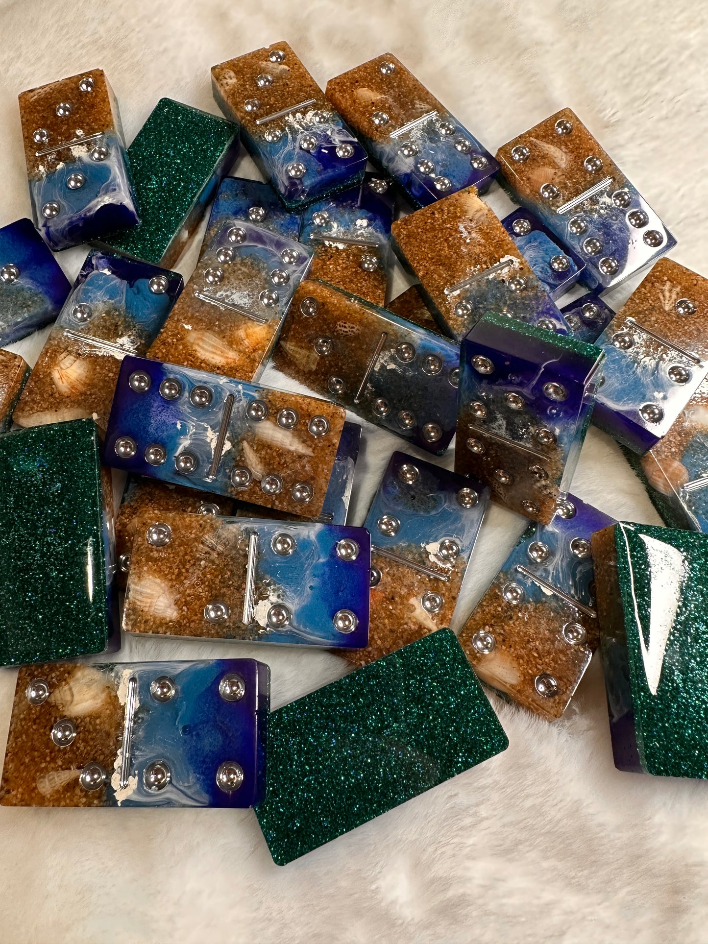 Resin Dominoes Set