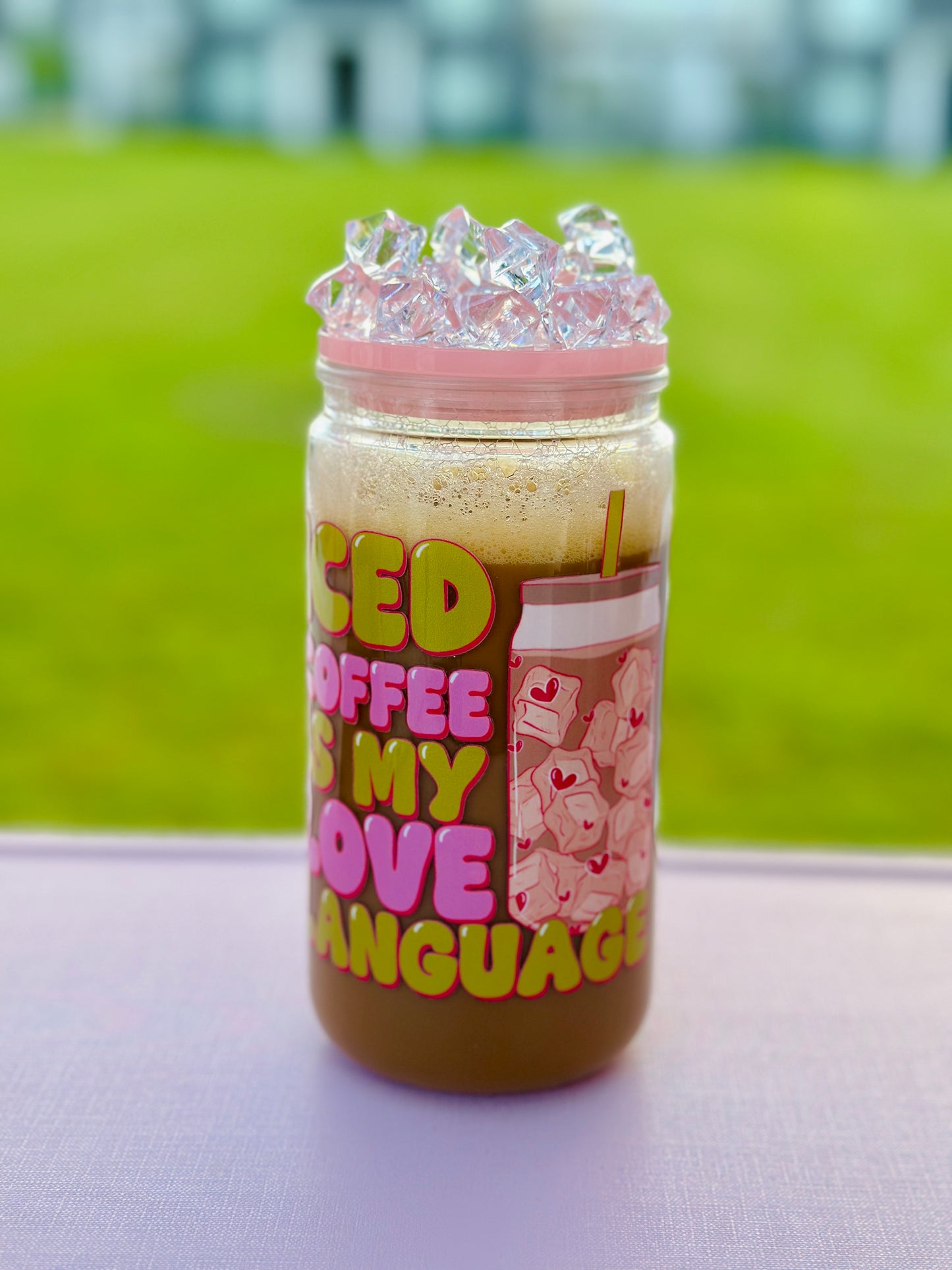 Iced Coffee 16oz Acrylic Can