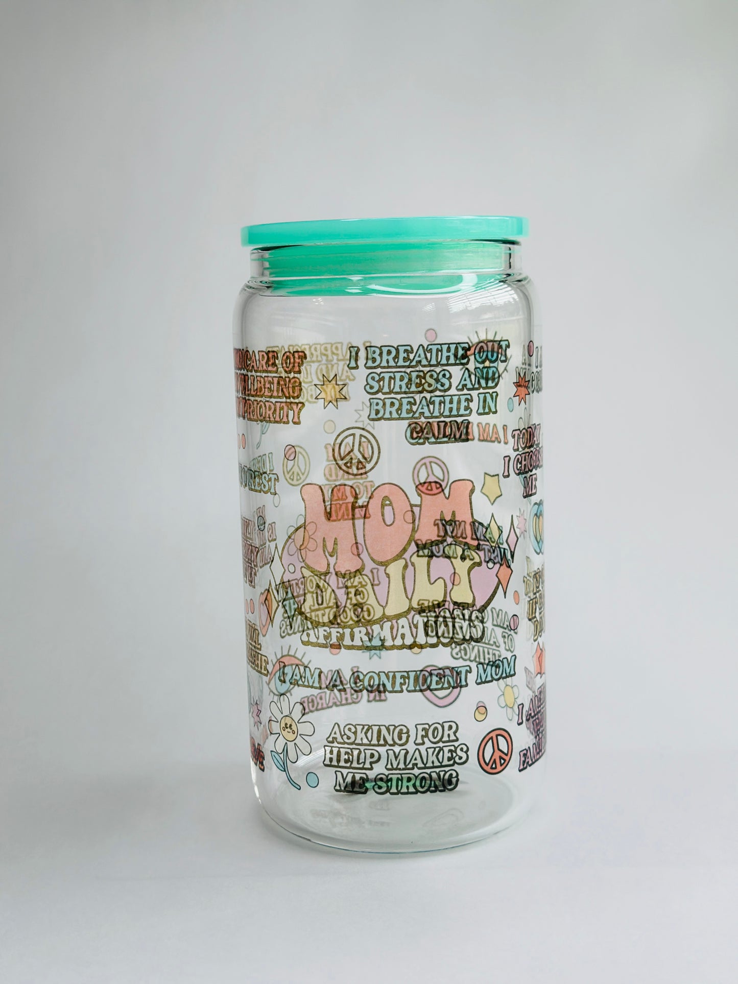 160z Libbey Glass Cups, Affirmations Edition