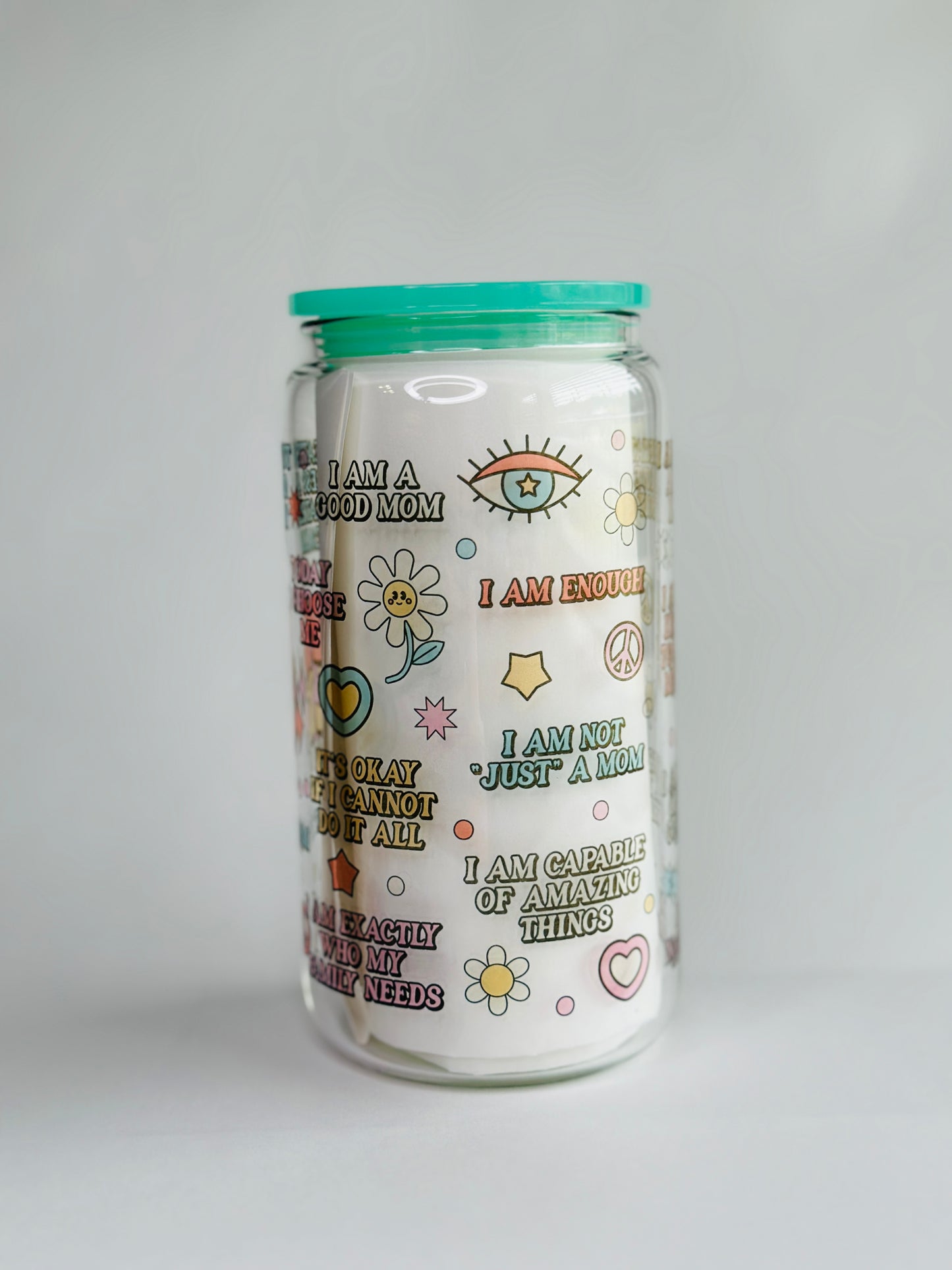 160z Libbey Glass Cups, Affirmations Edition