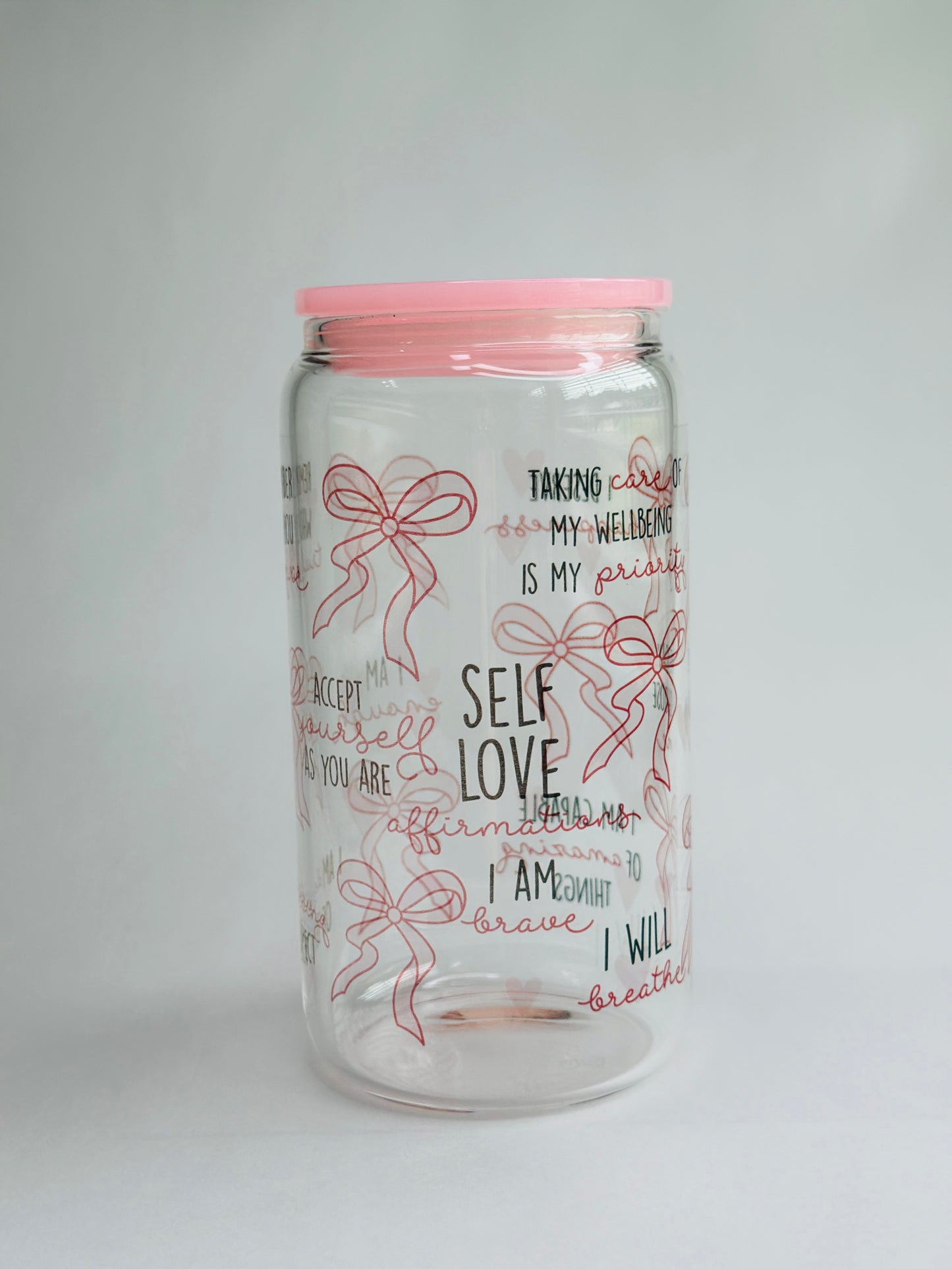 160z Libbey Glass Cups, Affirmations Edition