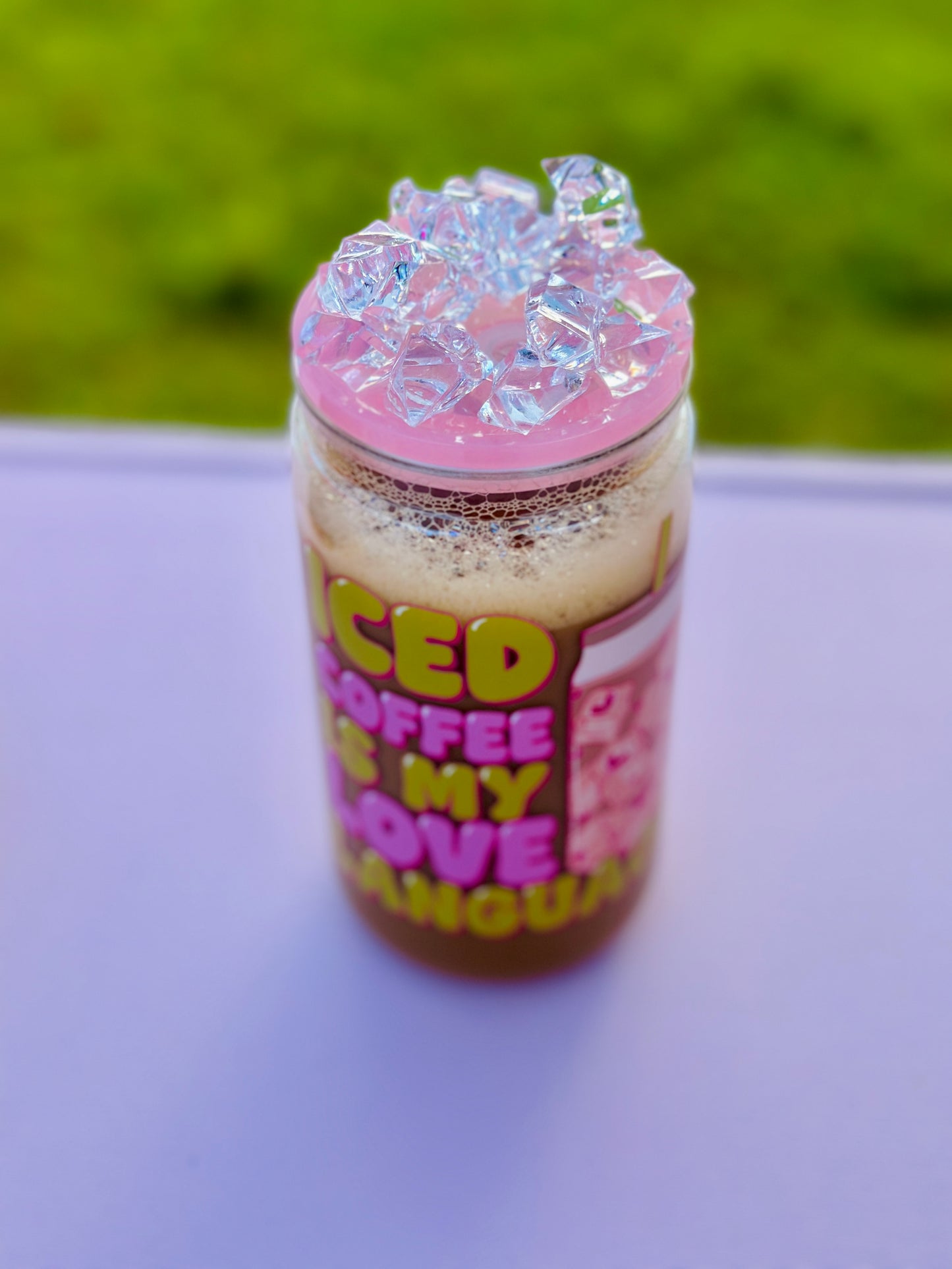 Iced Coffee 16oz Acrylic Can