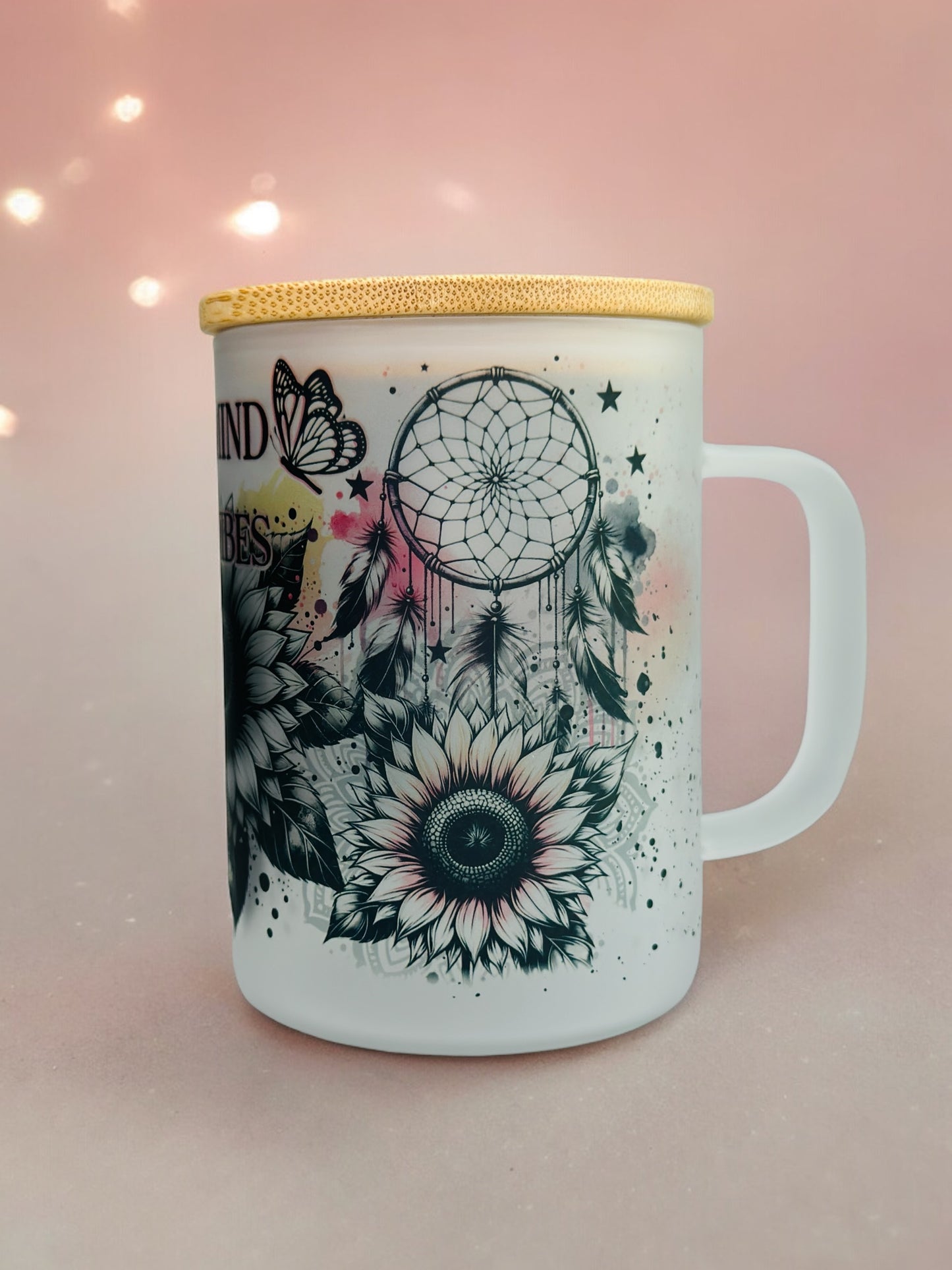 17oz Frosted Glass Mug
