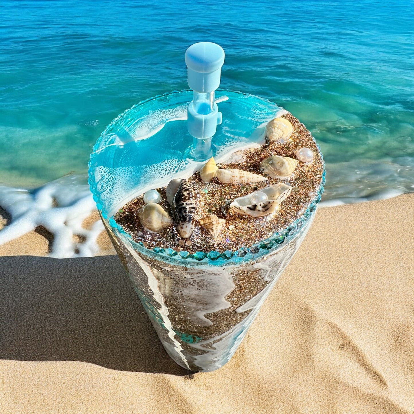 The Ocean is Calling, 24oz Acrylic tumbler