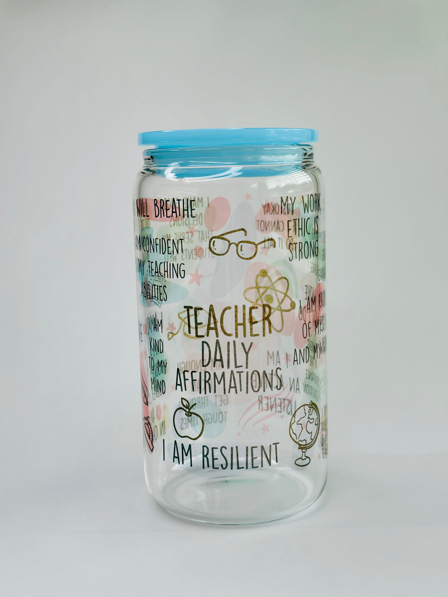160z Libbey Glass Cups, Affirmations Edition