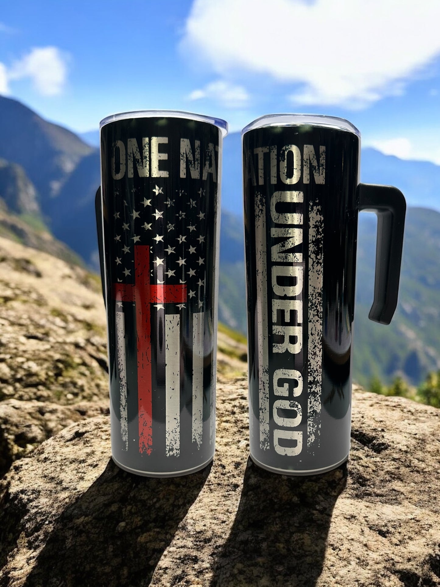 Patriotic Stainless Steel, 20oz with Handle