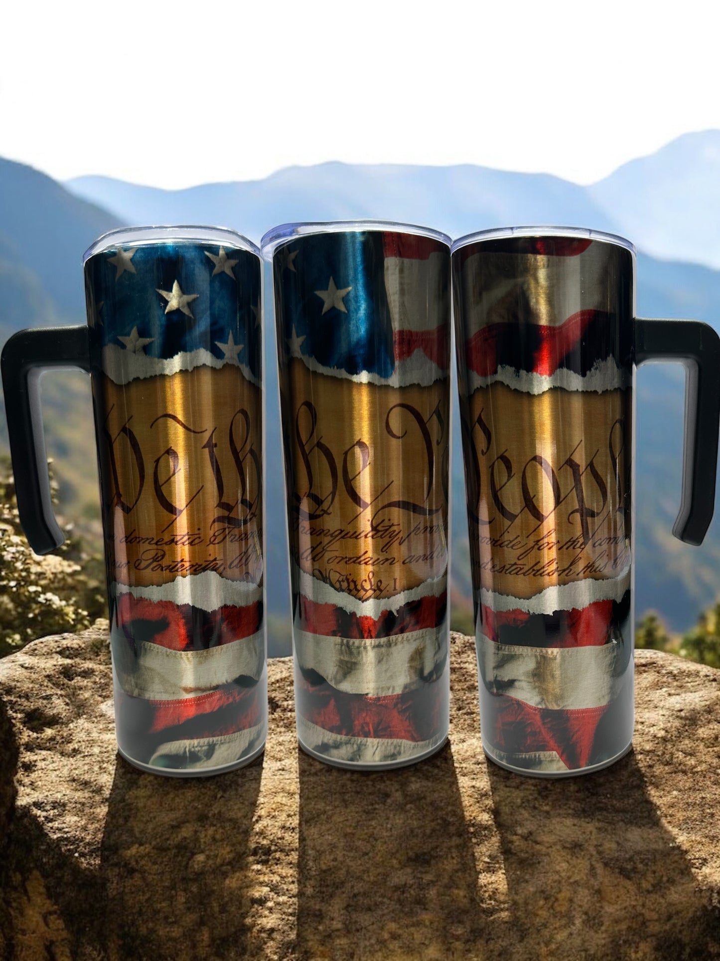 Patriotic Stainless Steel, 20oz with Handle