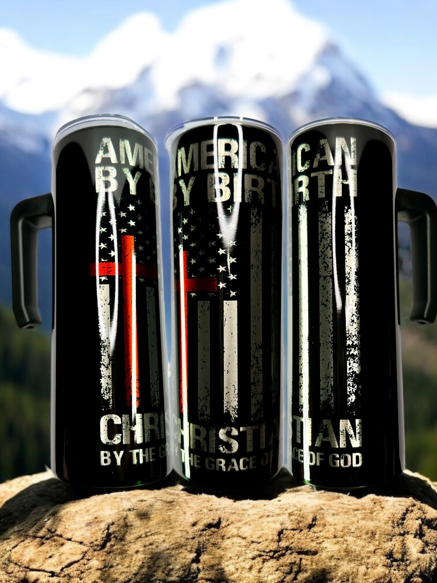 Patriotic Stainless Steel, 20oz with Handle