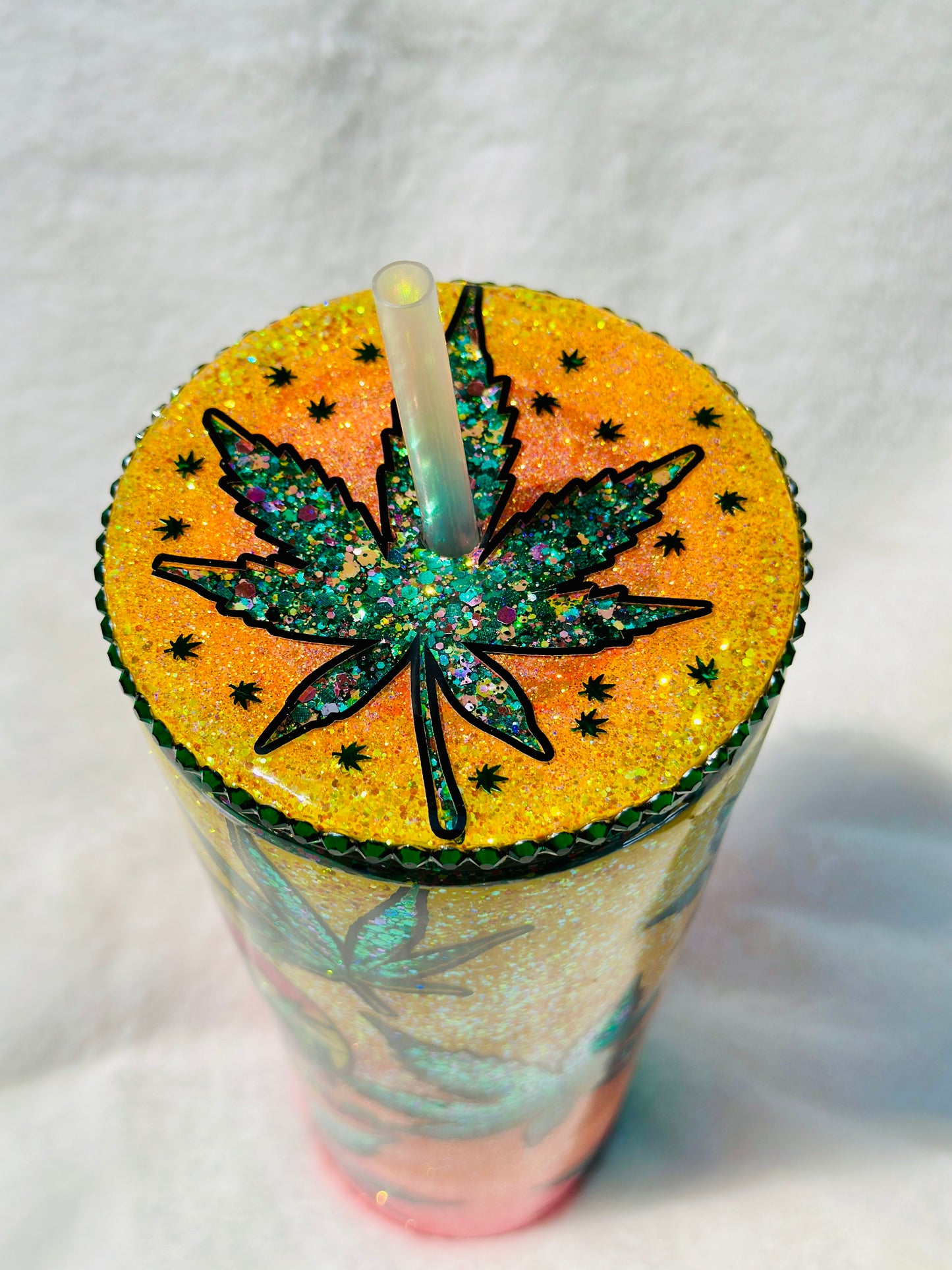 420 Glitter Globe Tumbler