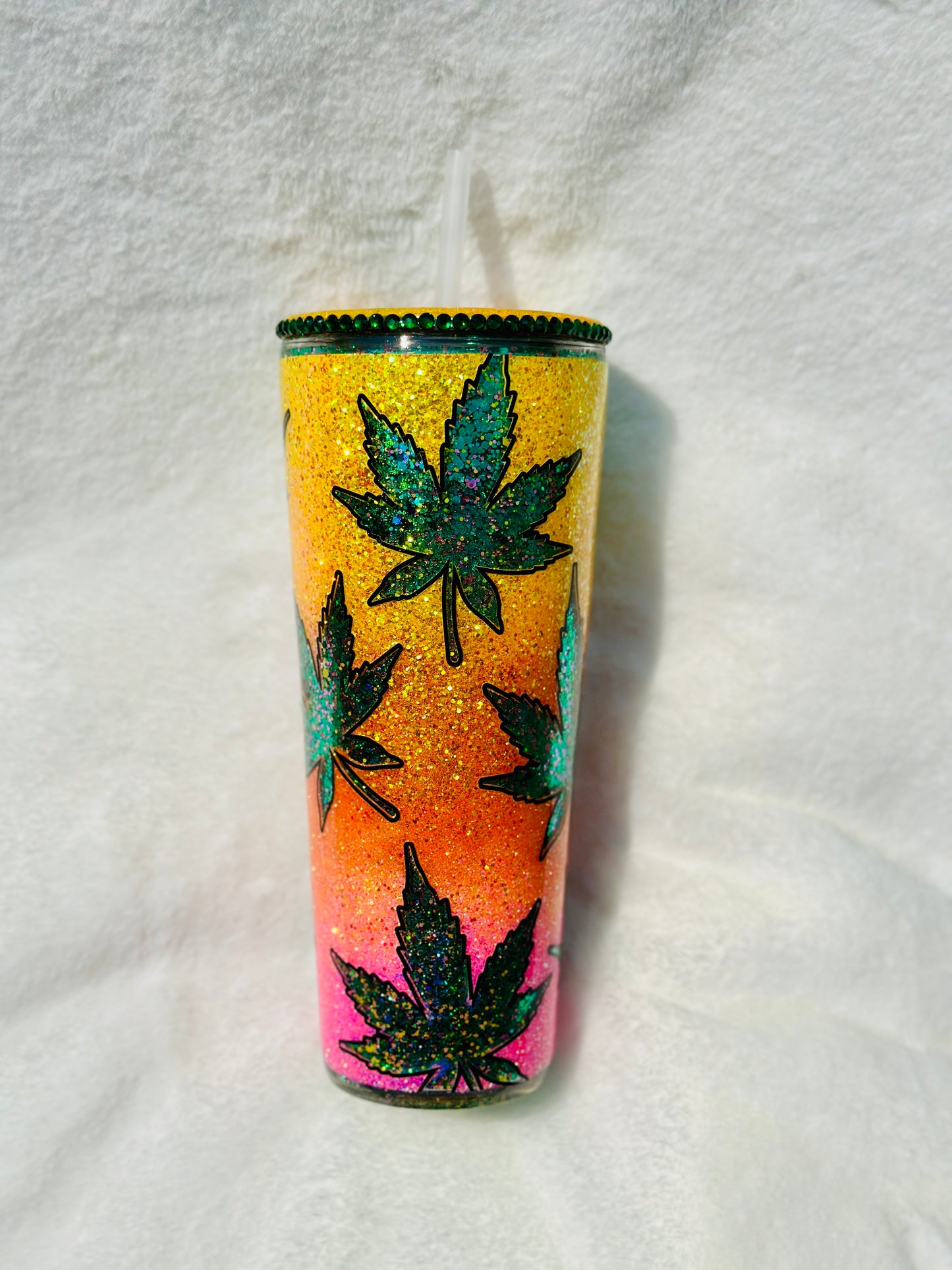 420 Glitter Globe Tumbler