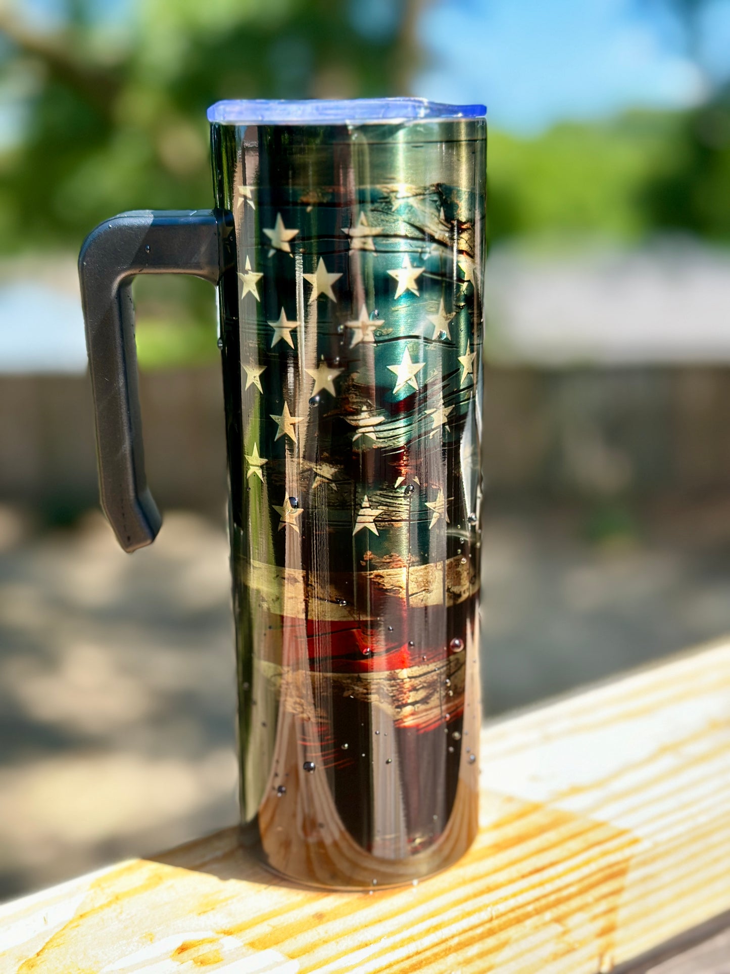 Patriotic Stainless Steel, 20oz with Handle