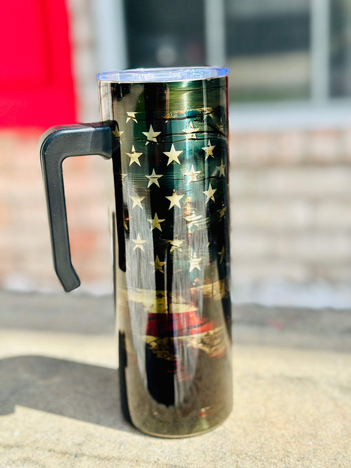 Patriotic Stainless Steel, 20oz with Handle