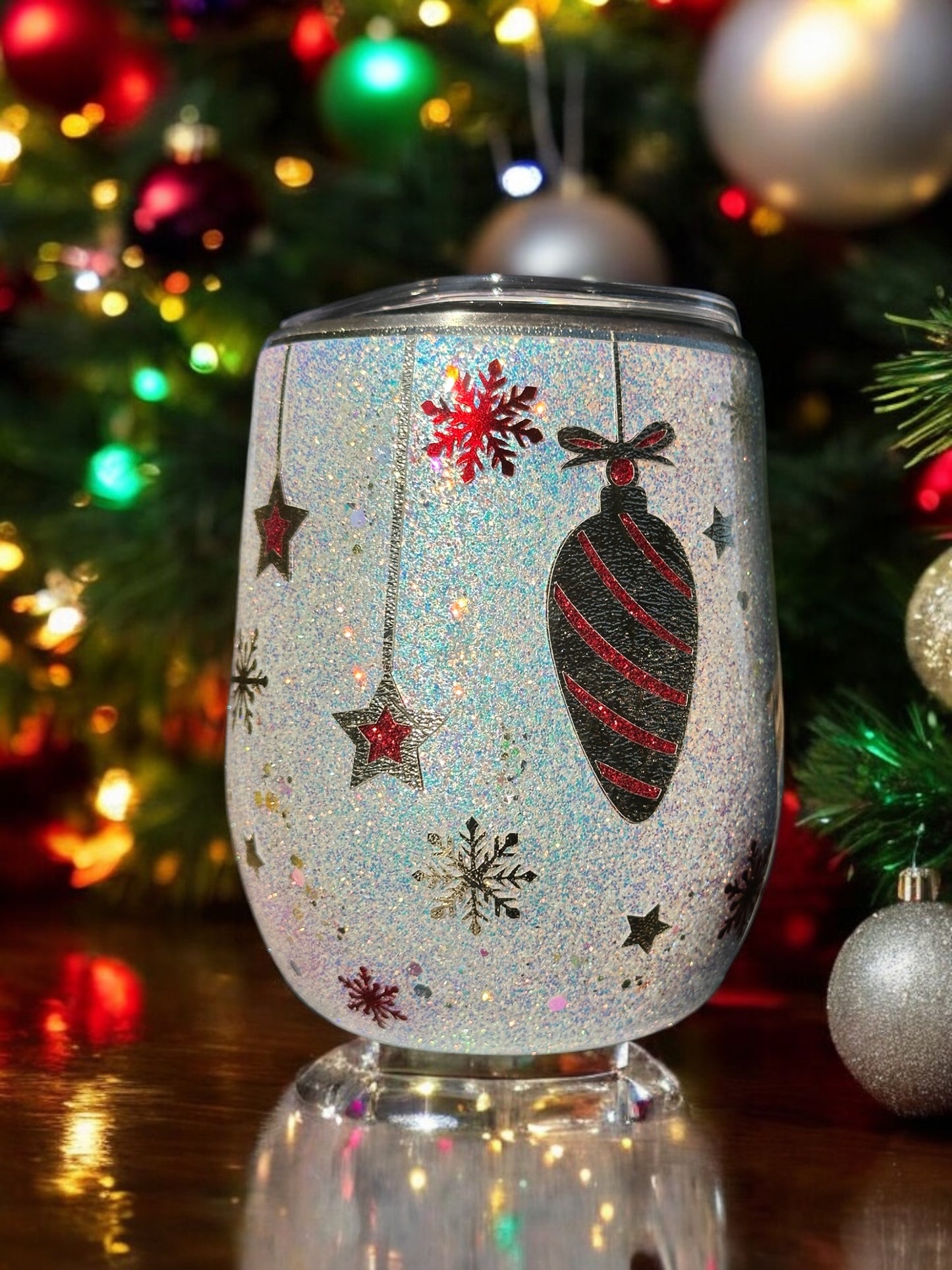 Oh So Jolly! Holiday Wine Tumbler, 12oz