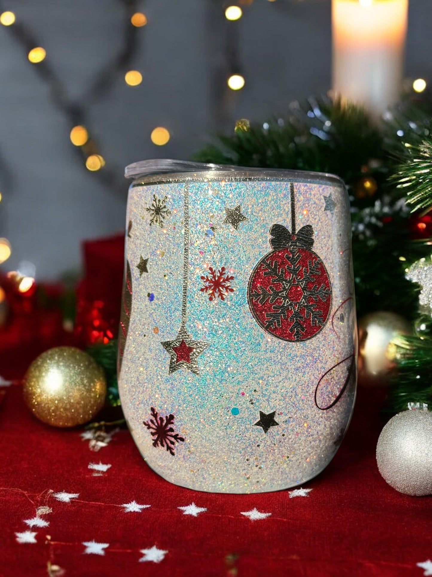 Oh So Jolly! Holiday Wine Tumbler, 12oz