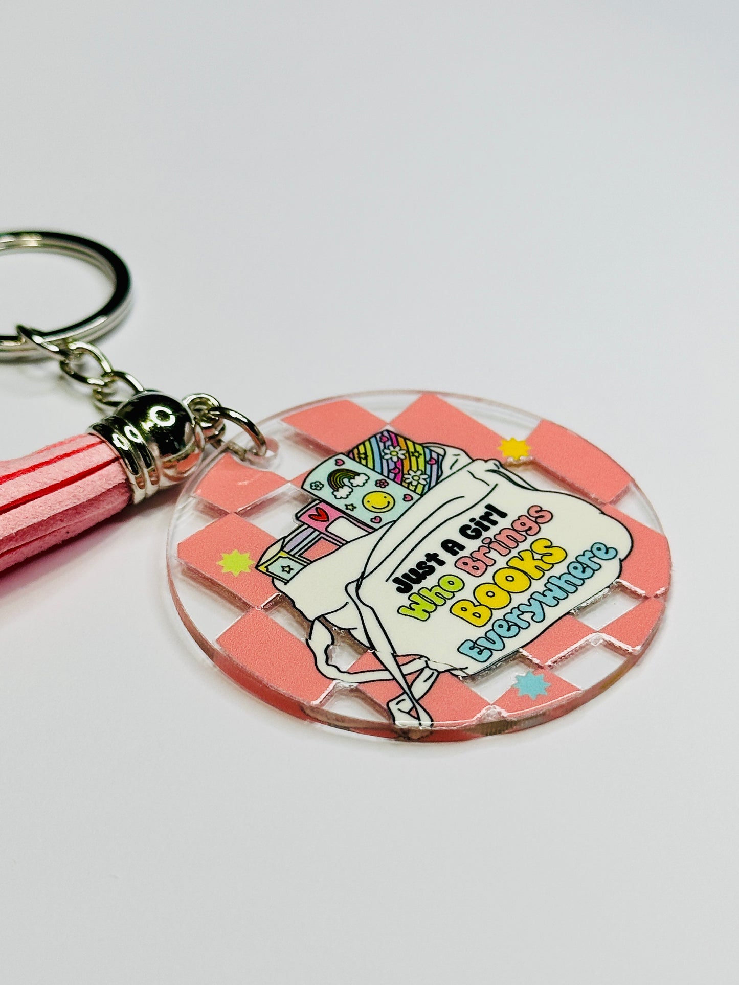 Book Lovers Keychain