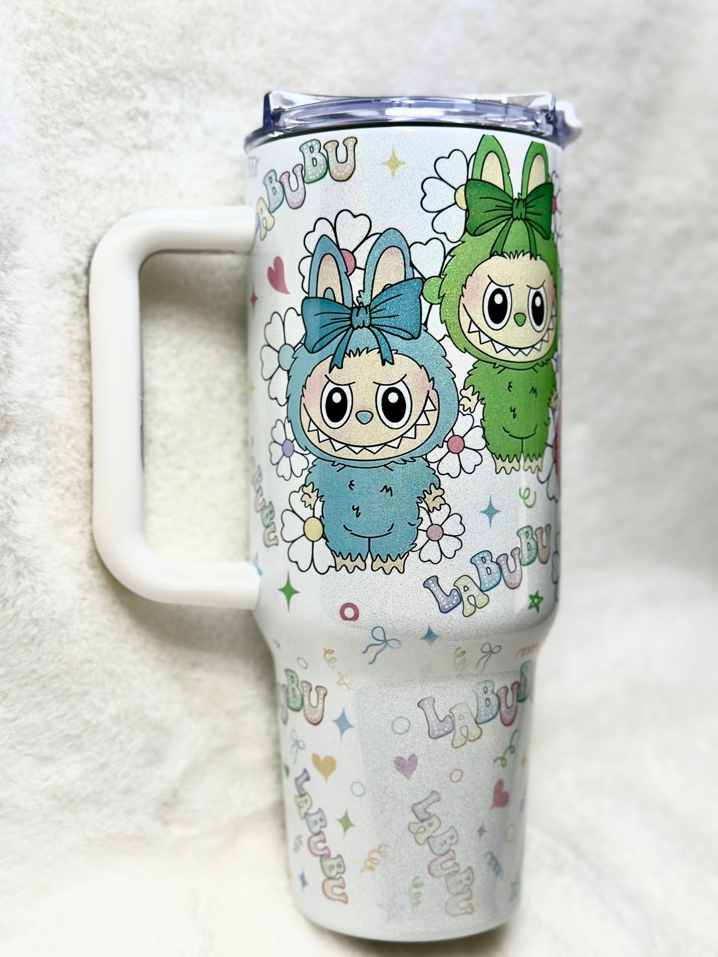 LaBuBu 40oz Holographic Tumbler, Stainless Steel