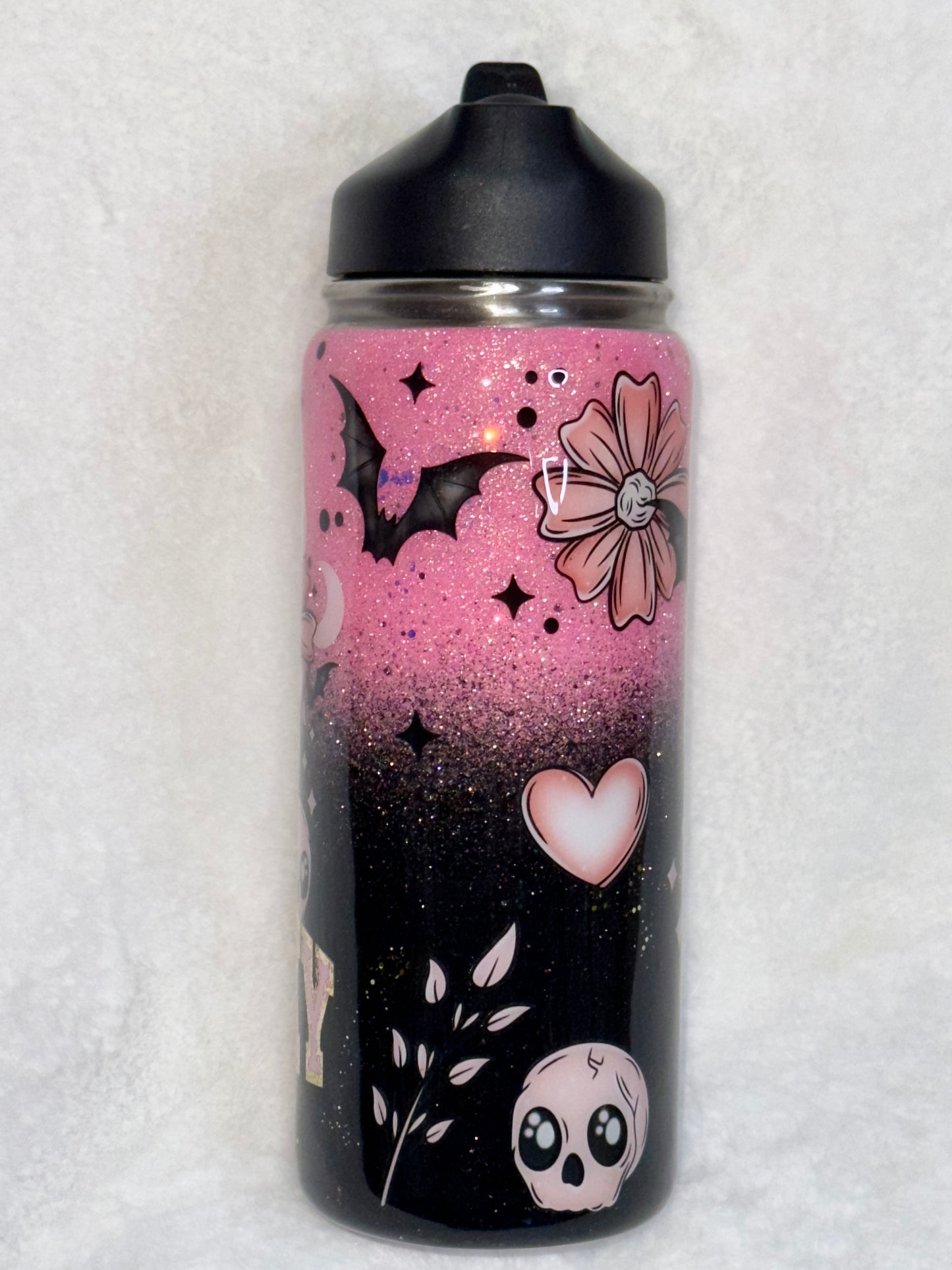 Spooky Babe, 18oz Stainless Steel Sports Bottle