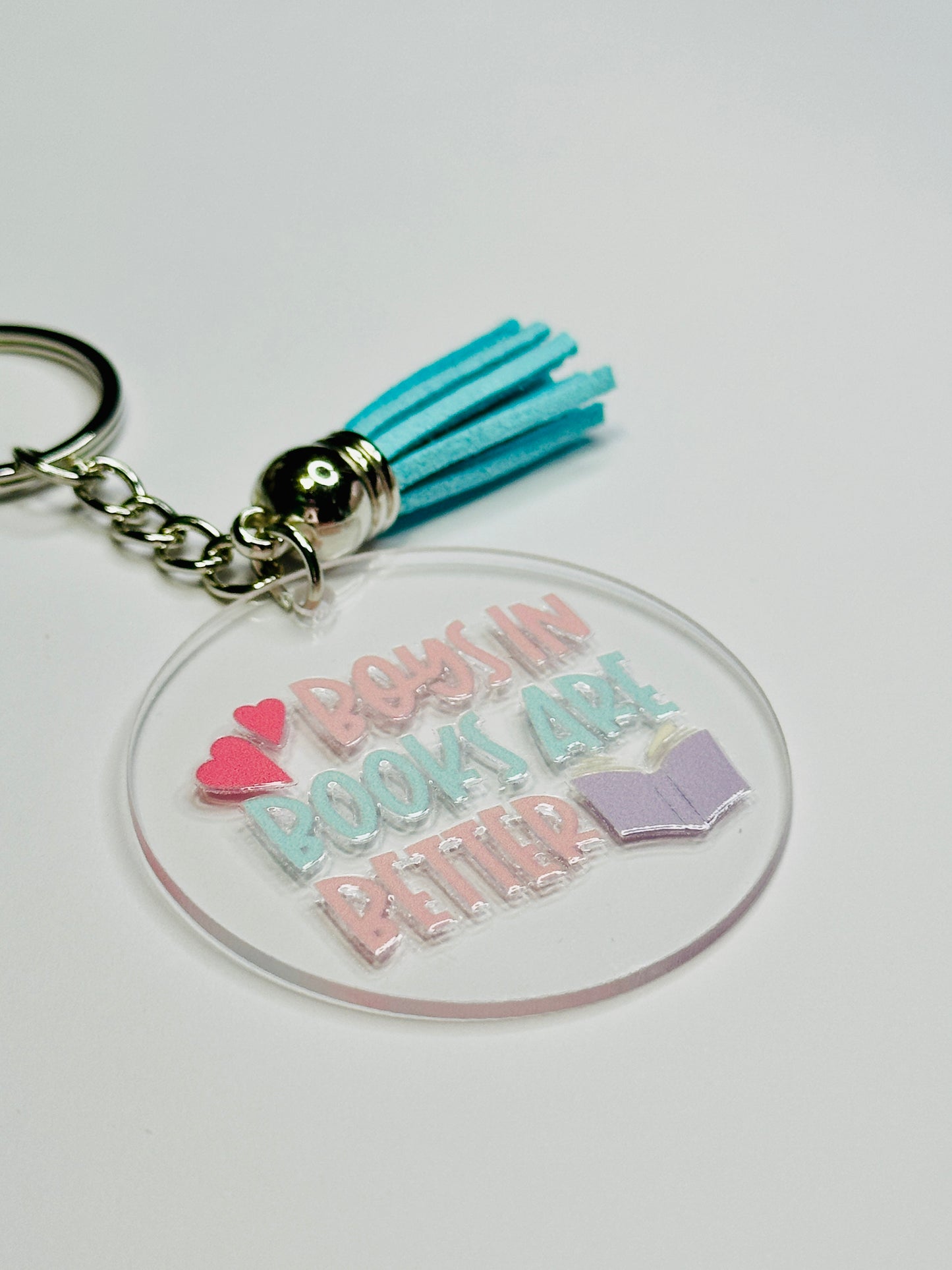 Book Lovers Keychain