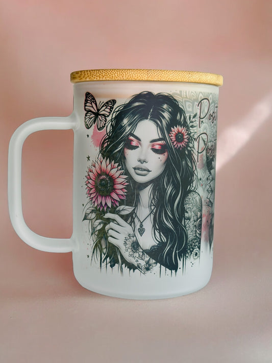 17oz Frosted Glass Mug