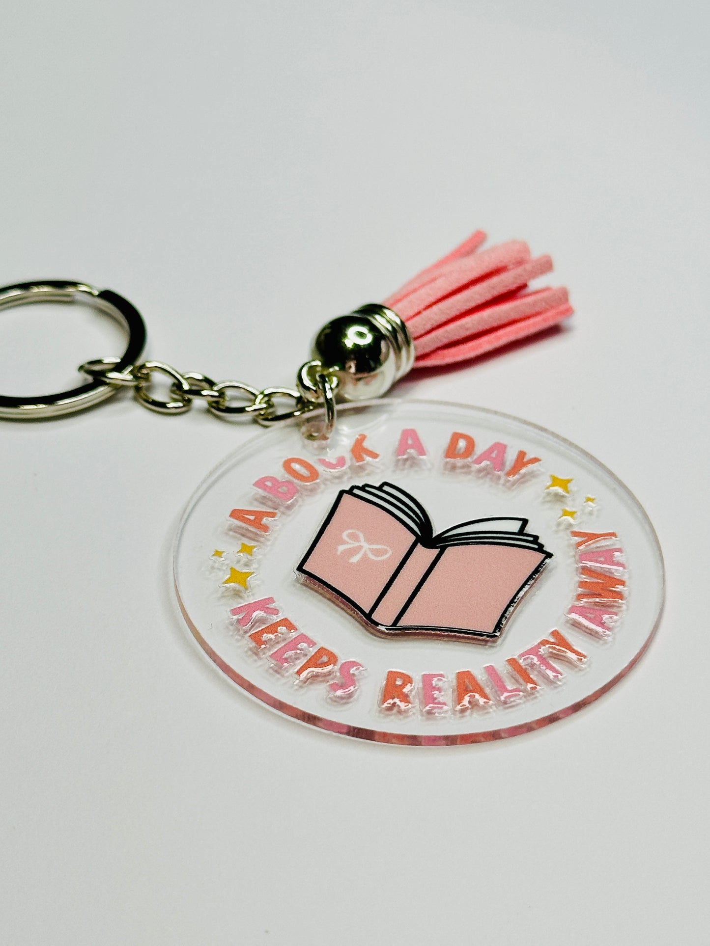 Book Lovers Keychain