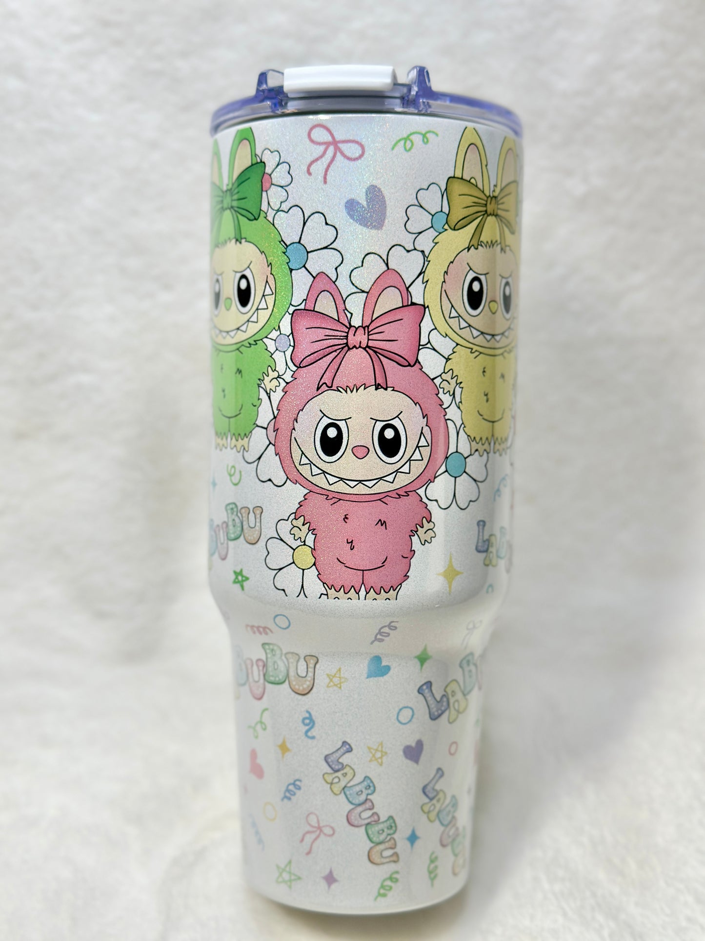 LaBuBu 40oz Holographic Tumbler, Stainless Steel