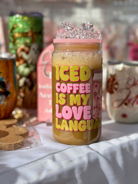 Iced Coffee 16oz Acrylic Can