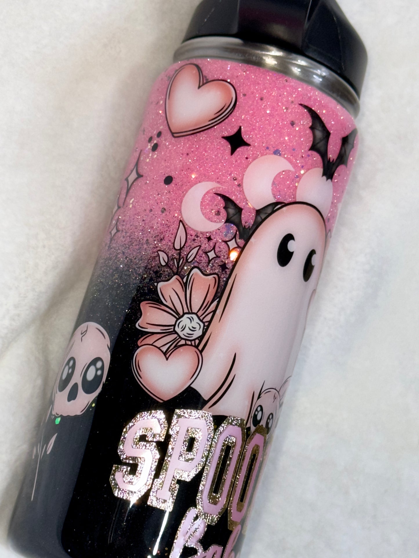 Spooky Babe, 18oz Stainless Steel Sports Bottle