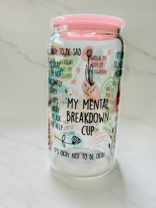 160z Libbey Glass Cups, Affirmations Edition