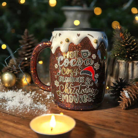 Cute Hot Chocolate 14oz Stainless Steel Mug