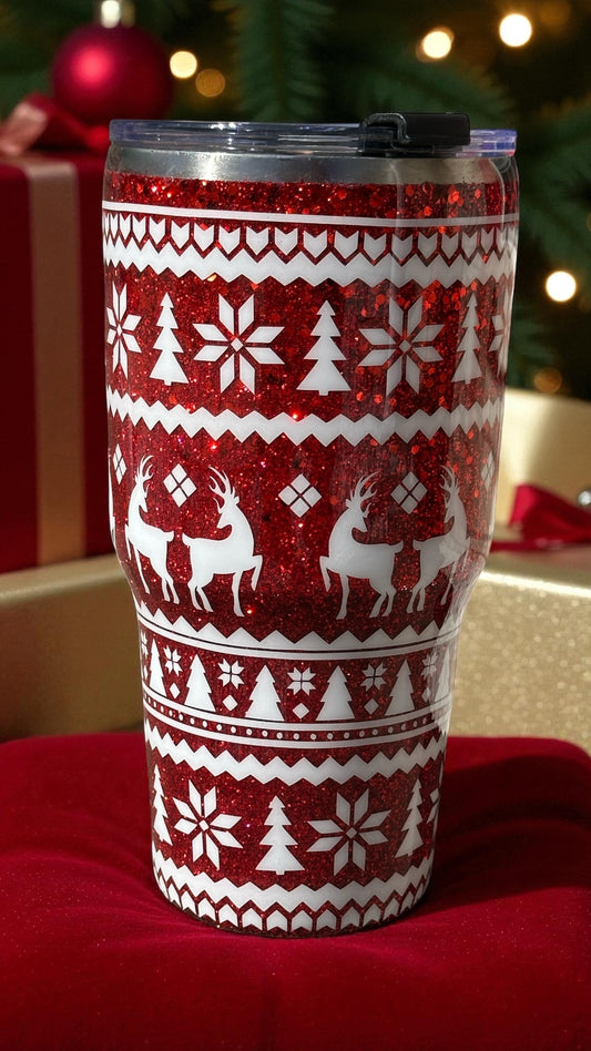 Ugly Sweater, 30oz Tumbler, Epoxy